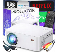 Retoo RZUTNIK SMART TV PROJEKTOR WIFI FULL HD 4K 9000lm LED LCD BLUETOOTH ANDROID