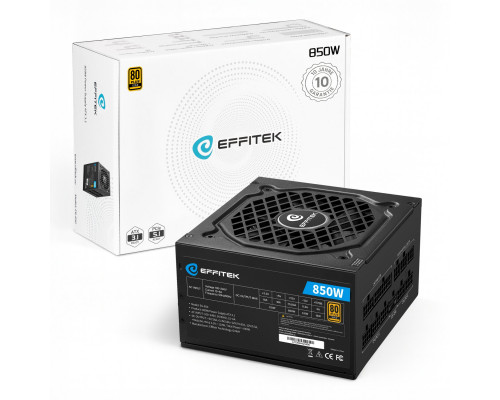 EFFITEK 850W Gold ATX 3.1, PCI 5.1 Kabel modularny