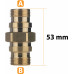 ciś Rosfix ADAPTER ZŁĄCZKA EASY!LOCK 2X TR22M gwint zewnętrzny mosiężny KARCHER HD HDS