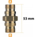 ciś Rosfix ADAPTER ZŁĄCZKA EASY!LOCK 2X TR22M gwint zewnętrzny mosiężny KARCHER HD HDS