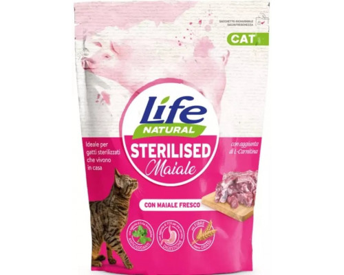 Life Pet Care Sucha karma 800g STERILIZED PORK /6