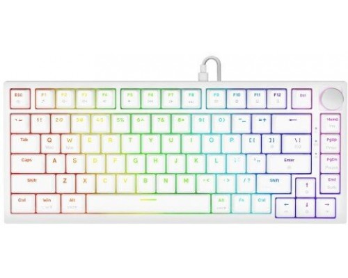 Savio ASTRAL WHITE JADE  Gaming USB QWERTY Amerykański międzynarodowy Biały