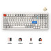 MCHOSE K99 V2 - US układ - Icy Creamsicle - Retro Biały (Biała) Belaidė Żaidimų Klaviatūra