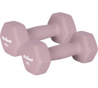 Hantelki cast iron neoprene HEX 2x4kg, REBEL ACTIVE