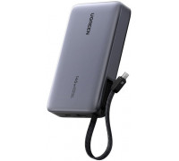 20000mAh Ugreen PB551 145W USB-A, USB-C + wbudowany cable (gray)