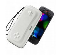 Twardy Swith tywny Case Case Etui Waliwith ka Case For Nintenfor Switch 2 / G11 White / Złamana Biel Z Cwith arnym Paskiem