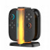 YAXO Łaforwarka for Joy-Con QUAD CHARGE DOCK for NS2 Techno Black