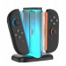 YAXO Łaforwarka for Joy-Con QUAD CHARGE DOCK for NS2 Techno Black