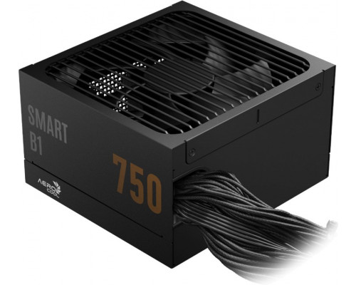 Aerocool AeroCool Smart B1 80 PLUS Bronze zasilacz, PCIe 5.1, ATX 3.1 - 750 Watt, czarny