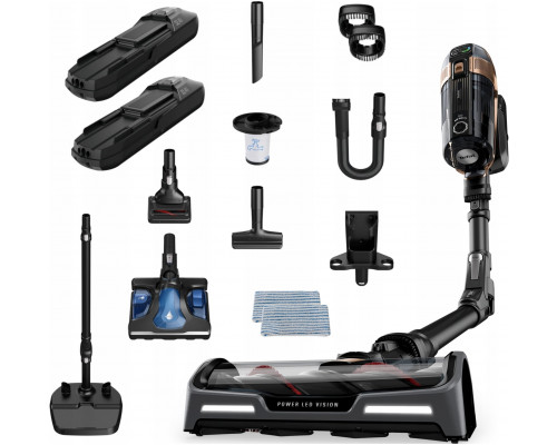 Tefal X-Force Flex 15.60 Aqua melna/zelta Bezprzewodowy odkurzacz TY99G3 (3221616140882)