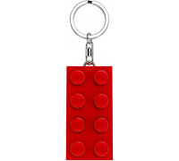 LEGO® Minifigurines™ Keychain Light 2x4 Brick Red