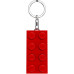 LEGO® Minifigurines™ Keychain Light 2x4 Brick Red