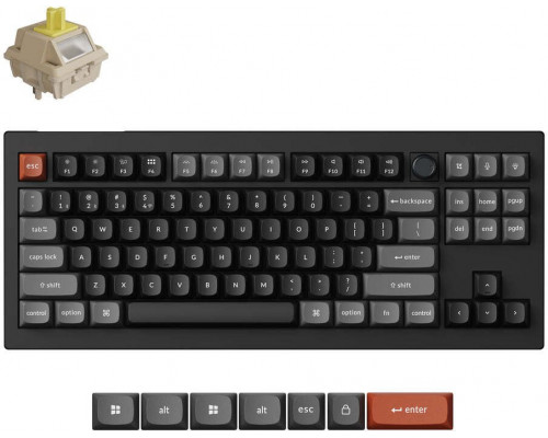 Keychron KEYBOARD WRL V3 ULTRA/BLACK V3U-D4 KEYCHRON V3U-D4 (4894979026668)