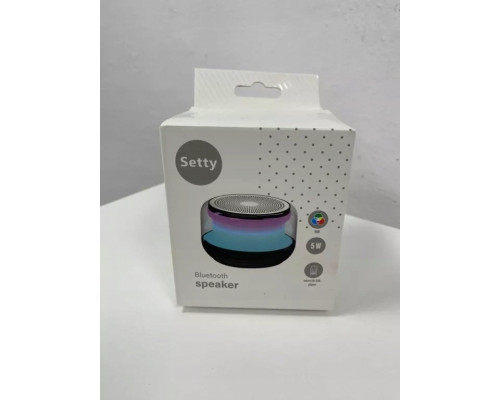 Setty Setty głośnik okrągły RGB GB-700 black