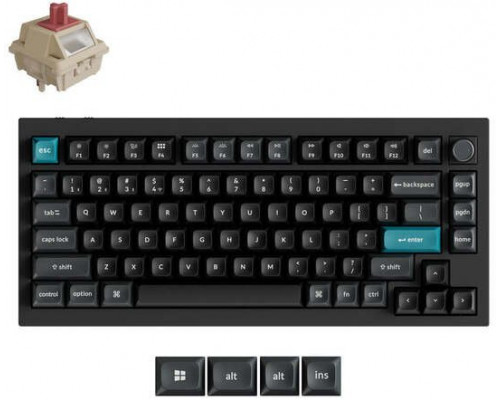 Keychron Belaidė klaviatūra Q1 ULTRA/Juodas Q1U-M1 KEYCHRON