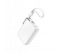 Joyroom Joyroom JR-PBF27 Pro 10000mAh 30W with a built-in kablem USB-C i dodatkowym dwukierunkowym kablem USB-C - Lightning - biały