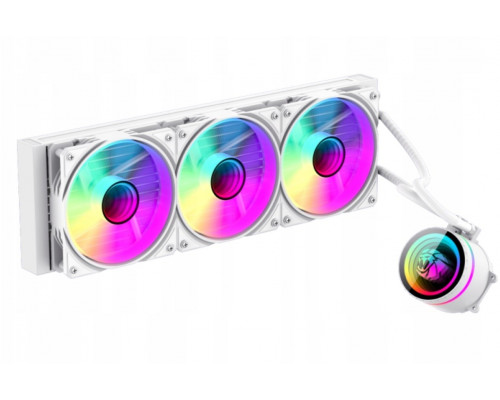 GameMax GameMax ICEBURG 360 INFINITY WH system chłodzenia komputerów Procesor Chłodnica cieczy all-in-one 12 cm Biały 1 szt.