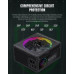 GameMax Gamemax Power Supply, 80 PLUS, Gold | RGB 1050G | 1050 W