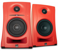 Audio-Technica KALI AUDIO LP-UNF-R - Para monitorów odsłuchowych z Bluetooth. Głośniki multimedialne, czerwone.