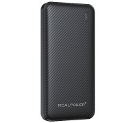 Realpower REALPOWER PB-10000 Plus,10.000 mAh,20W,2x USB-A,1xUSB-C black