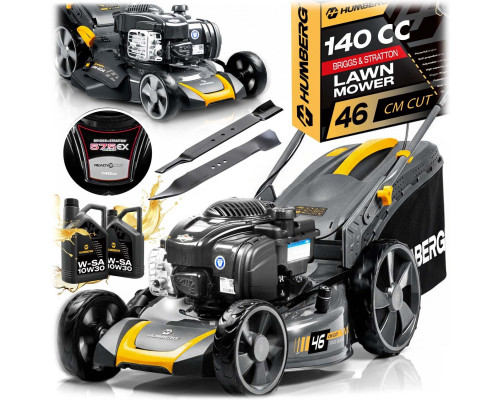 Humberg z napędem 46 cm mulczowanie 70 l 140cc + olej Humberg HM-604