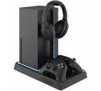 Multifunctionala station FIXED pro Xbox Series X a S with  wentylacją i łaforwaniem dla dwóch controller|ów Xbox, cwith arny