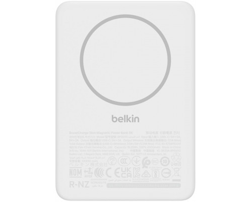 Belkin Slim Magnetyczna 5.000mAh 7.5 W White