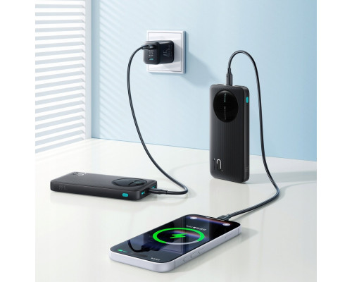Joyroom Joyroom JR-PBF12 Pro 22,5W 10000mAh  wyświetlaczem cyfrowym 2x USB-A 1x USB-C - Black