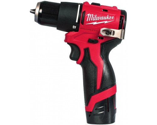 Milwaukee udarowa kompaktowa 40Nm 12V 2.0Ah, w walizce z 2 akum. i ładowarką, M12 BLPDRC-202C, 4933500422