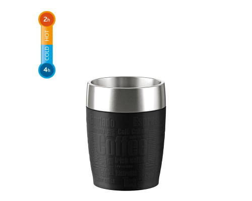 Emsa Thermal mug TRAVEL CUP black 0,2L