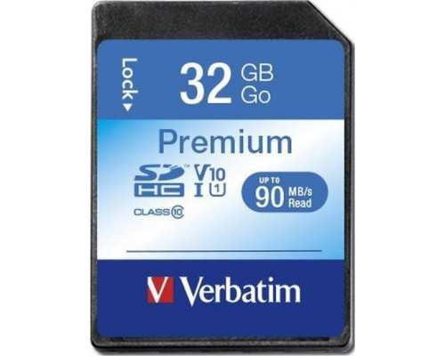 SD  Verbatim Premium SDHC 32 GB Class 10 UHS-I/U1 V10 (43963)