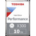 Toshiba X300 Performance 10TB 3.5" SATA III (HDWR11AUZSVA)