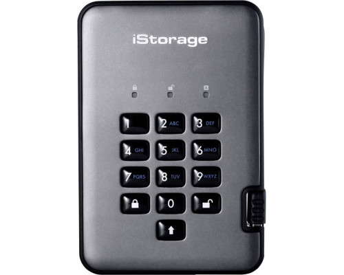SSD iStorage diskAshur Pro 2 512GB Gray (IS-DAP2-256-SSD-512-C-G)