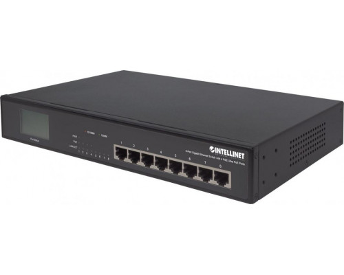 Switch Intellinet Network Solutions GIGABIT 8xRJ45 / 4x PoE, wyświetlacz LCD (561310)