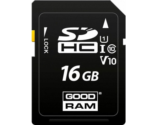 SD  GoodRam S1A0 SDHC 16 GB Class 10 UHS-I/U1 V10 (S1A0-0160R12)
