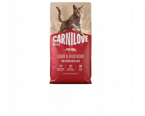 Carnilove Cat Active Lamb & Wild Boar Sterilised - lamb i dzik 2kg (23671)