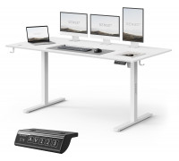 Gaming galds SENSE7 NOJO LIGHT White 160 cm x 80 cm