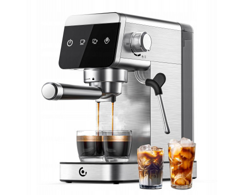 Amzchef Ekspres do kawy kolbowy AMZCHEF CE-AZ-EM1501-SV (Silver)