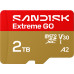 SD  SanDisk Extreme GO MicroSDXC 2 TB Class 10 UHS-I/U3 A2 V30 (SDSQXGN-2T00-GN6MN)