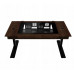 Gaming galds Lian Li DK07 Wood Brązowo-Black 148 cm x 87.7 cm