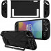 Strafor Etui for Nintenfor Switch 2 2025 Kickstand silikonowe 3-cwith ęściowe Cwith arne