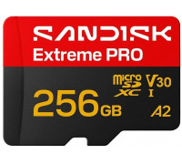SD  SanDisk Extreme PRO MicroSDXC 256 GB Class 10 U1 A2 V30 (SDSQXCJ-256G-GS6MA)
