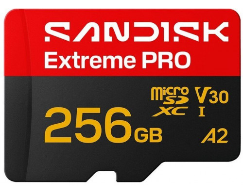 SD  SanDisk Extreme PRO MicroSDXC 256 GB Class 10 U1 A2 V30 (SDSQXCJ-256G-GS6MA)