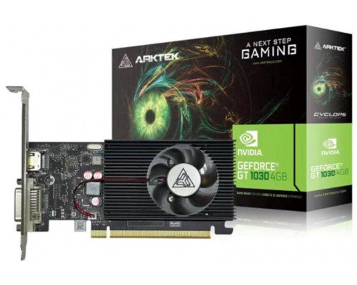 META ARKTEK VGA NVIDIA GeForce GT 1030 4GB, GT 1030, 4GB DDR4, 1xHDMI, 1xDVI (AKN1030D4S4GL1)
