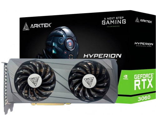 META ARKTEK VGA NVIDIA GeForce RTX 3060 Hyperion 12GB V4, RTX 3060, 12GB GDDR6, 3xDP, 1xHDMI (AKN3060D6S12GH1)