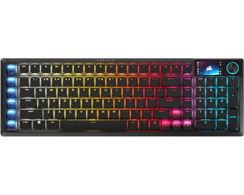 Corsair Vanguard Air 99 Bezklawiatura gamingowa, optyczno-mechaniczna, Low Profile, 8K Polling, układ niemiecki - Black (CH-91HA01B-DE)