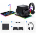 JYS Station chłodwith ąca JYS-SDM003-V2 LED RGB with  łaforwarką na 2 pady, 4x USB i standiem for Steam Machine (SB11945)