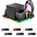 JYS Station chłodwith ąca JYS-SDM003-V2 LED RGB with  łaforwarką na 2 pady, 4x USB i standiem for Steam Machine (SB11945)