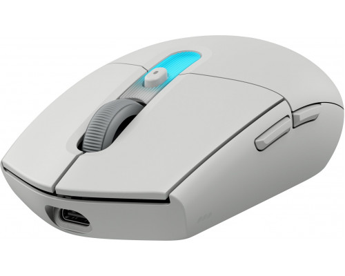 Logitech G G305 X SUPERLIGHT - - optyczna - 6 przycisków - bezprzewodowa, przewodowa - 2.4 GHz, Bluetooth, USB-C - Odbiornik USB LIGHTSPEED - biała (910-007748)