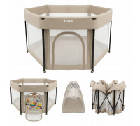 King Kids Kojec dla dziecka składany Cozy 30 Beige (TN-COZY 30 BEIGE)